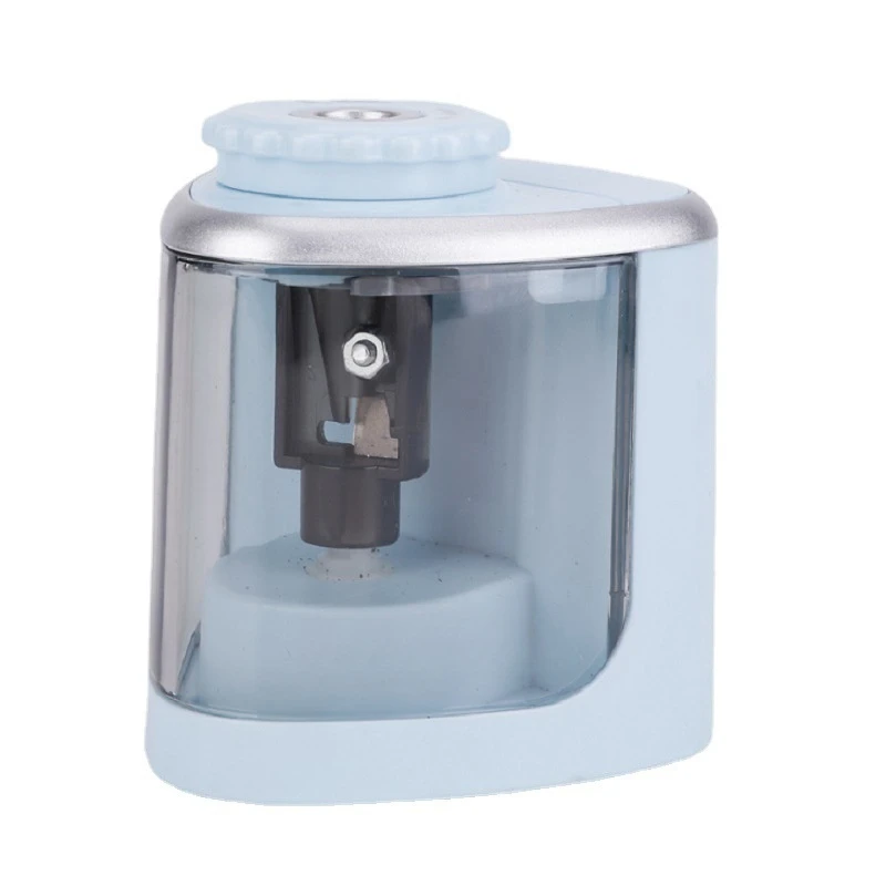 Electric pencil sharpener creative primary school stationery semi-automatic pencil sharpener pencil planer