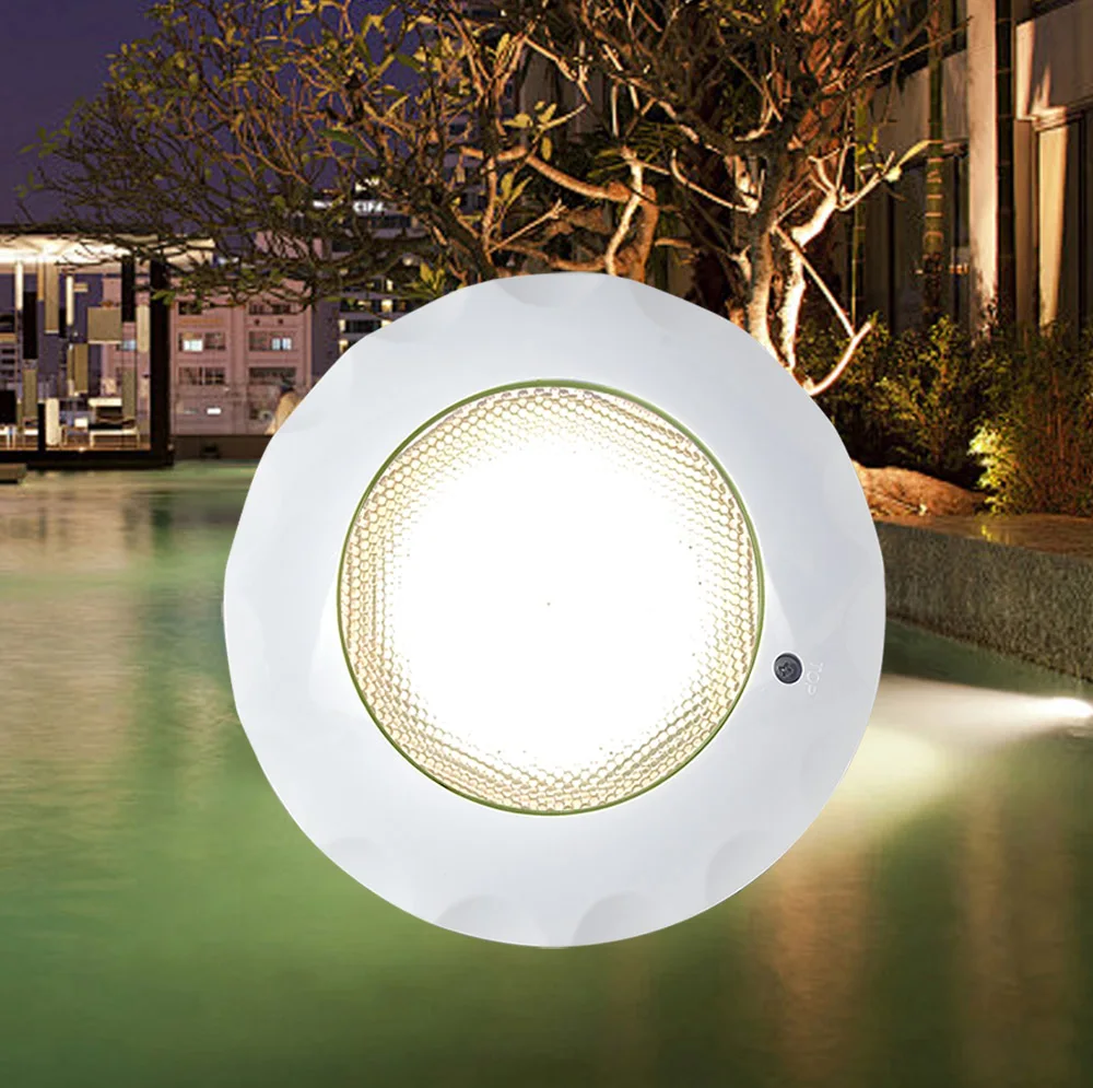 IP68 waterproof  ABS plastic housing and PC mask 12 key RGB remote control  underwater LED pool light