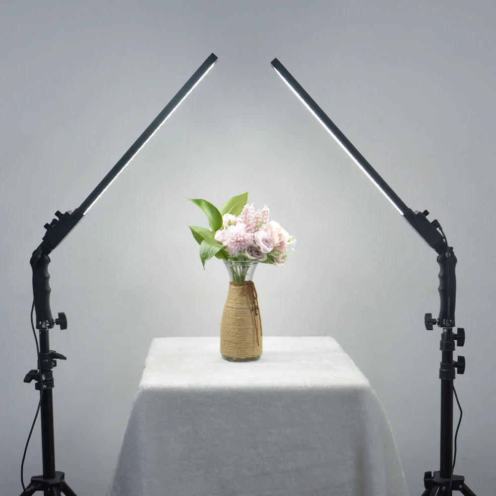 led flash light video photographic lighting panel for studio with phone stand