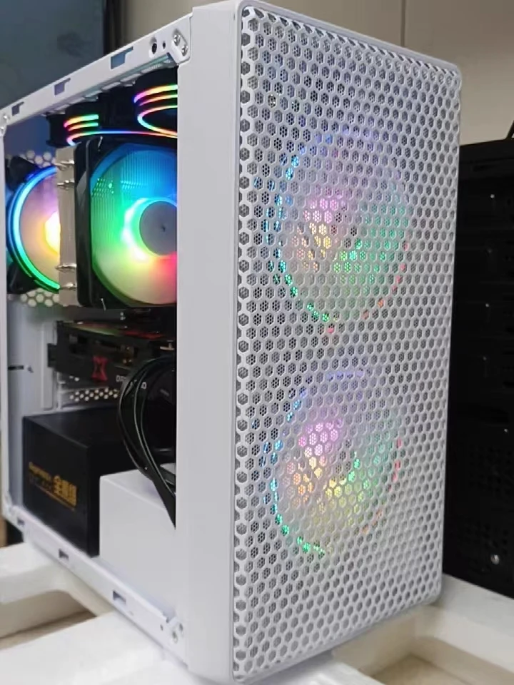 ITX Mini Gaming Computer Case Window Pc Box Transparent Desktop OEM Panel Pc Open Frame Mini Pc Aluminum Alloy Stock Synology