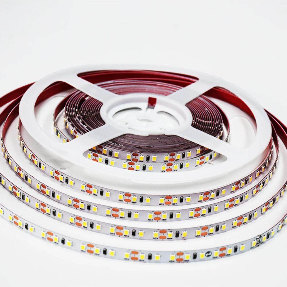 Flexible led strip light and cob led strip with SMD2835 120 chips 3000K 4000K 6500K 8mm width DC24v