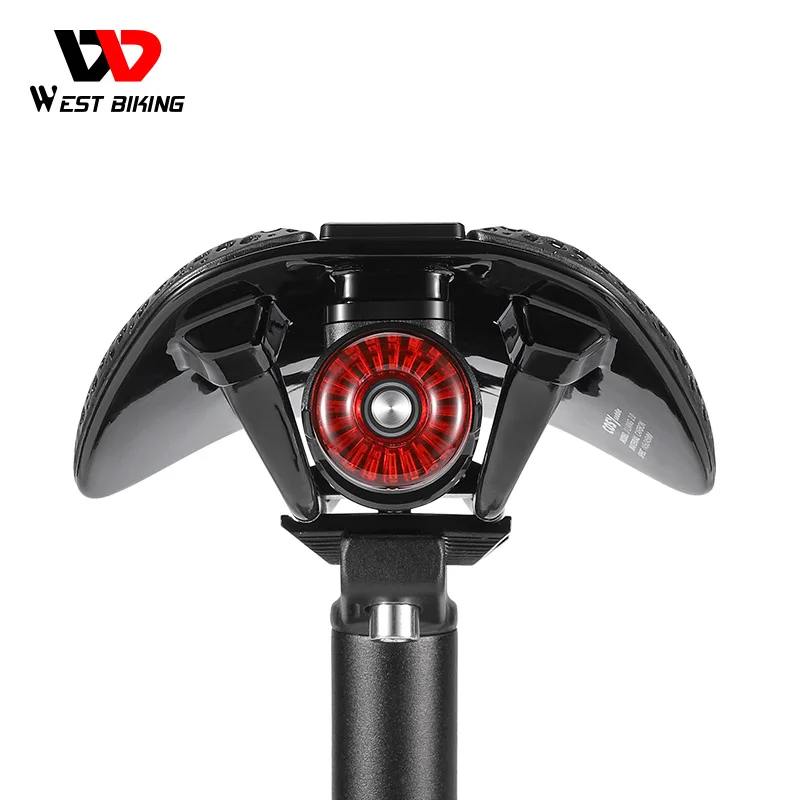 WEST BIKING Bicycle Saddle Mount Rear Lamp Stand Quick Release Bicycle Seat Cushion Tail Light Bracket Bike Saddle Lamp Stand