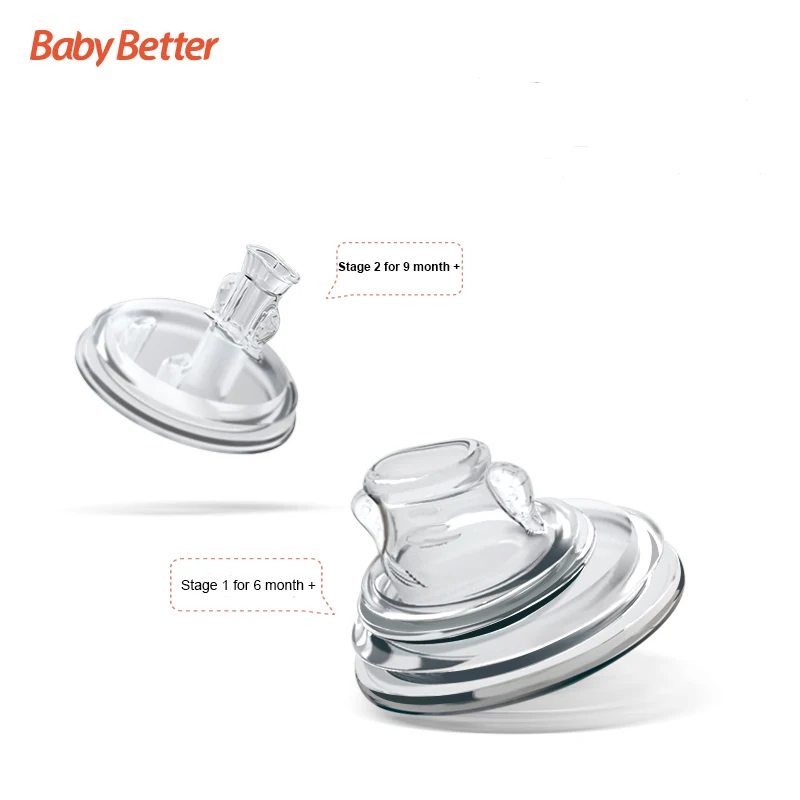
Baosheng 280ml 10oz kids training Baby BPA free SIPPY CUP Tritan Water Bottle Feeding Spill Proof Babies Sippy Cup 