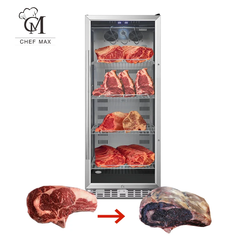 CHEFMAX лидер продаж салями сухое мясо из говядины и сыра холодильник для сухого возраста мяса шкафы холодильника