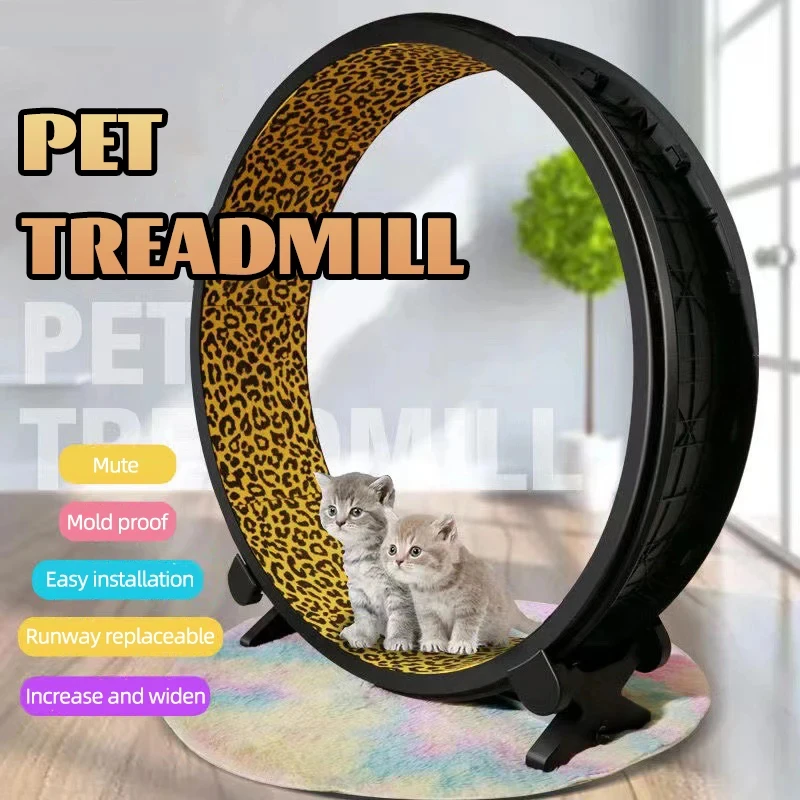 Cat Running Silent Home Interactive Toy Cat Exercise Pet Treadmill Wheel Cat Exercise Wheel