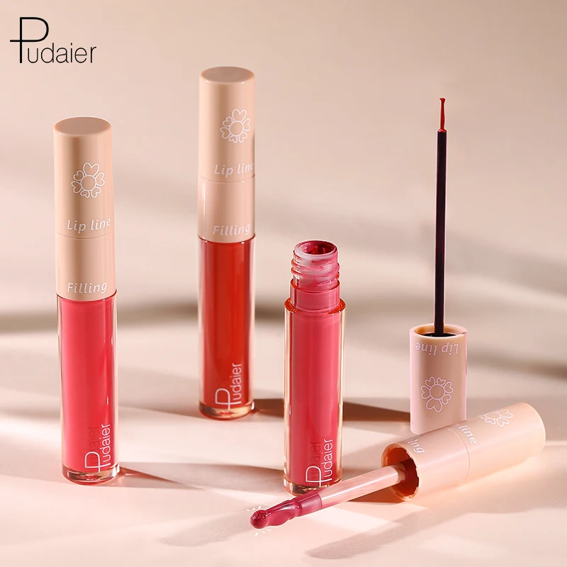 Pudaier 2022 New Product Lipliner Lipgloss 2 in 1 Plump & Moisturize Lips - Vegan