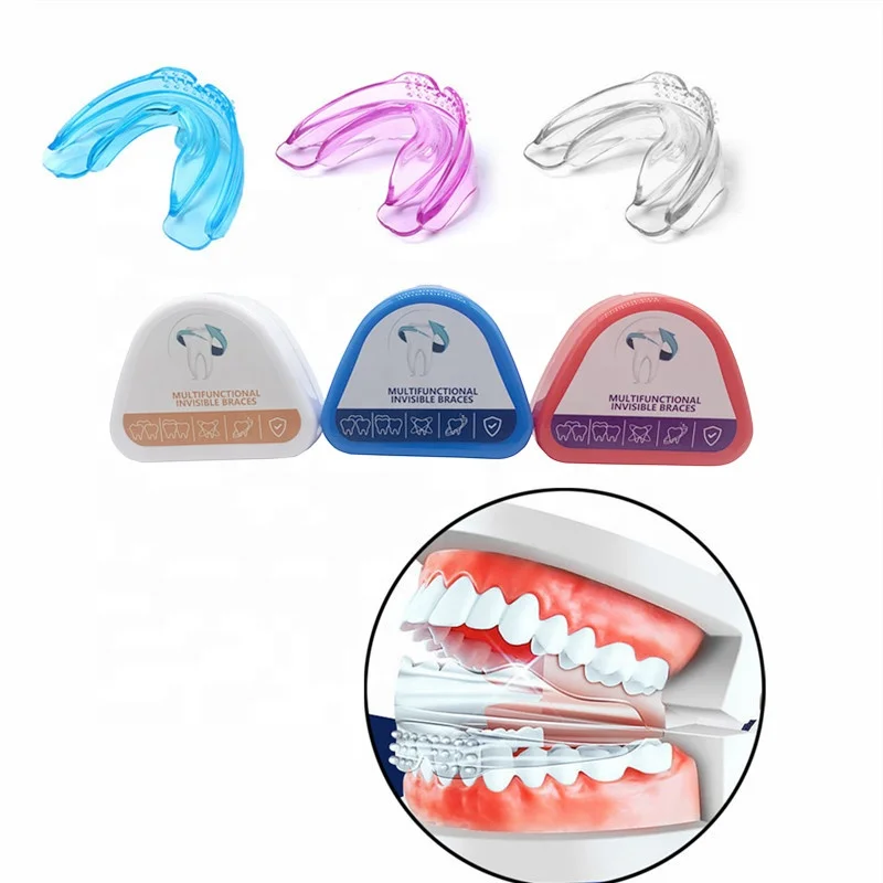 High quality custom logo box packaged dental dentsappareils tighten teeth aligner correction 3 stages teeth braces
