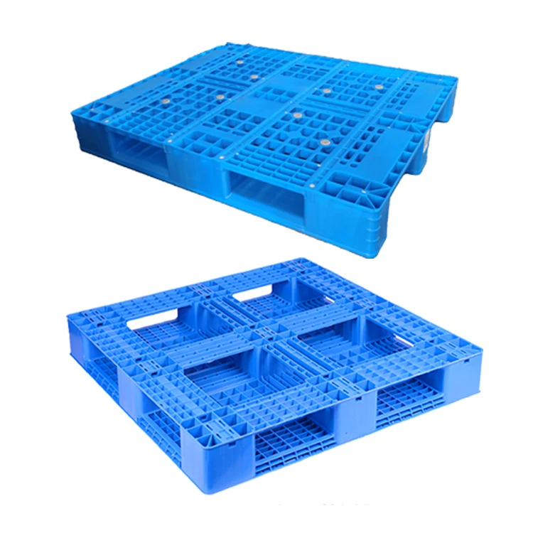 wholesale  heavy duty Pallet Single Face Plastic Blue Style hdpe Euro Plastic pallet