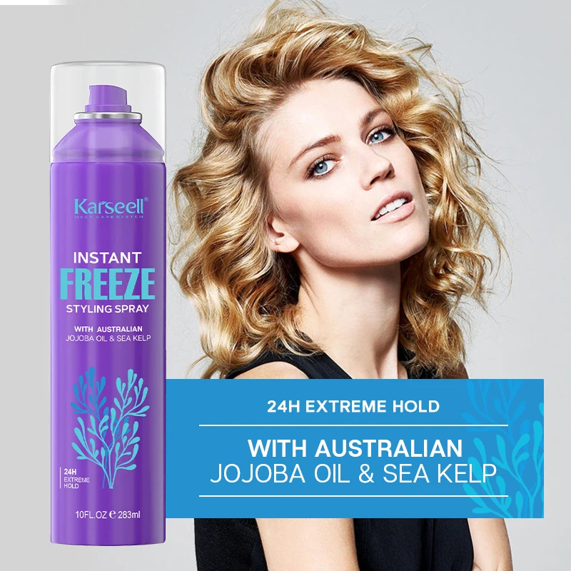 OEM hair styling spray for men and women hair strong hold spray quick dry hair setting spray