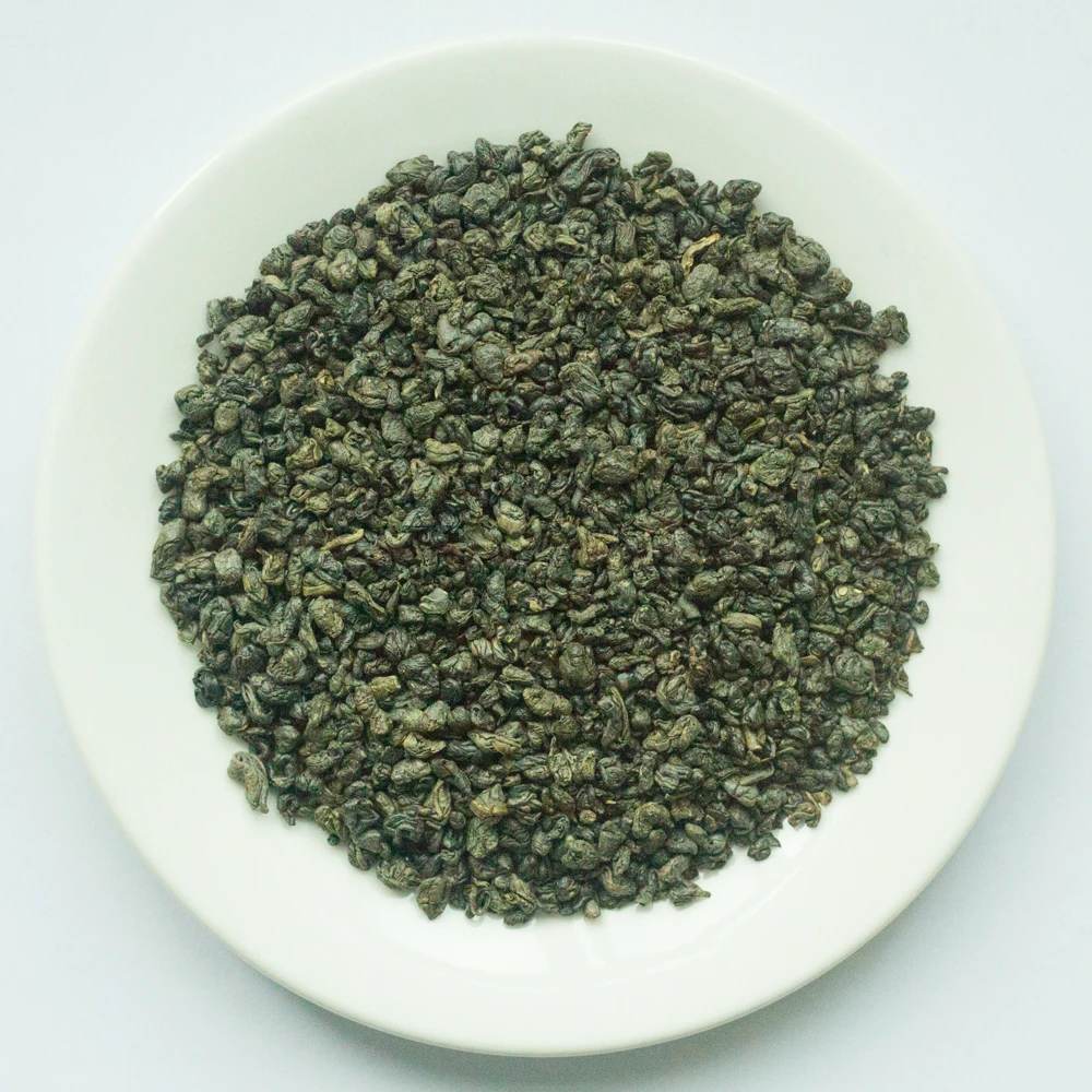 Wholesale Extra Chinese Green Tea Leaves Bulk 3505 Gunpowder The Vert de Tea Pinhead Tea