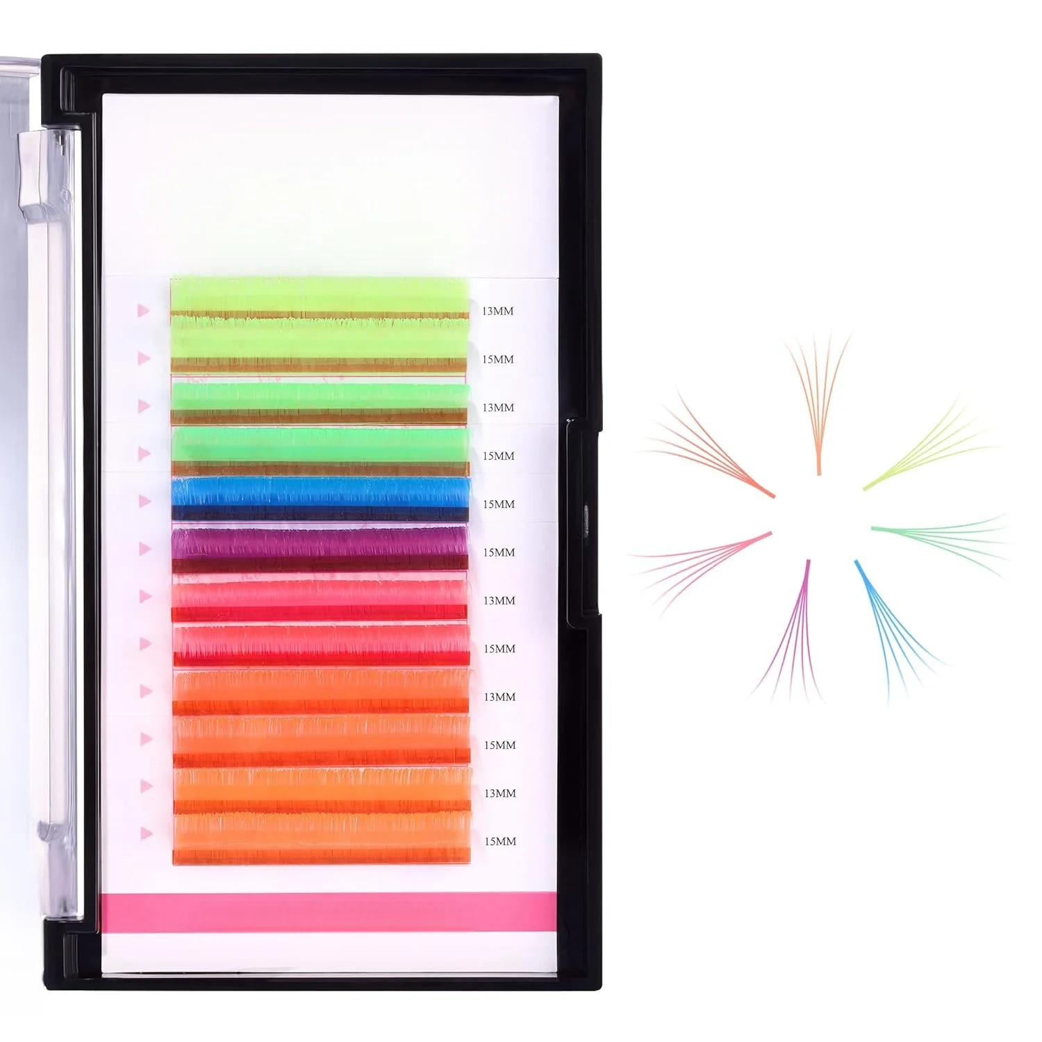 HeEan wholesale Festival Coloured Lash 0.05 0.07 Russian Wholesale Cashmere mix mega volume classic color lash extensions