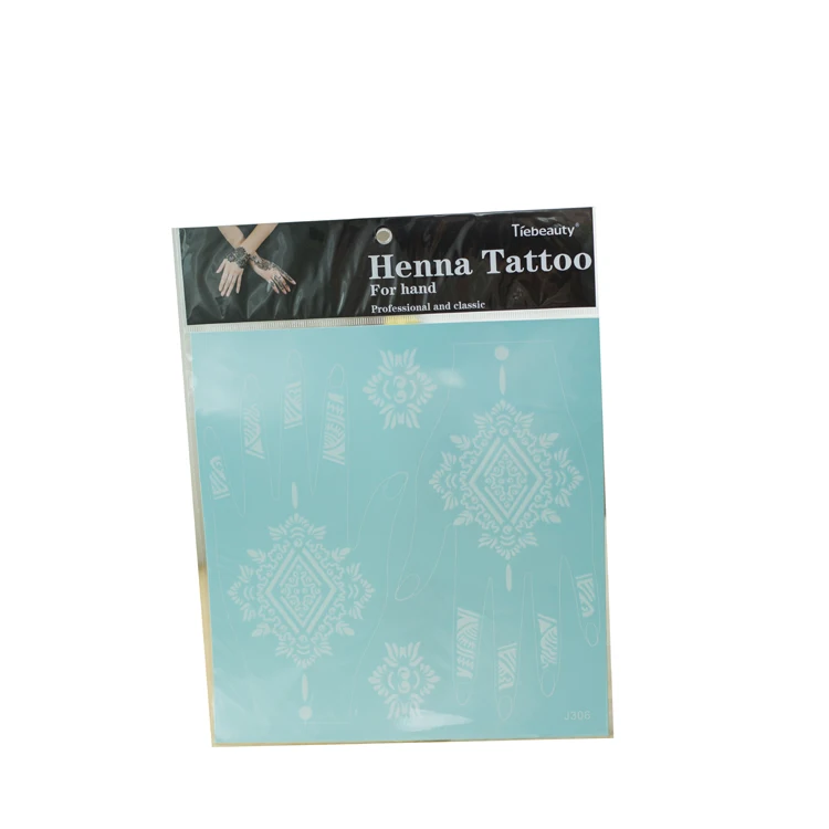 Custom temporary hanna tattoo sticker hand tattoo sticker with flower logo