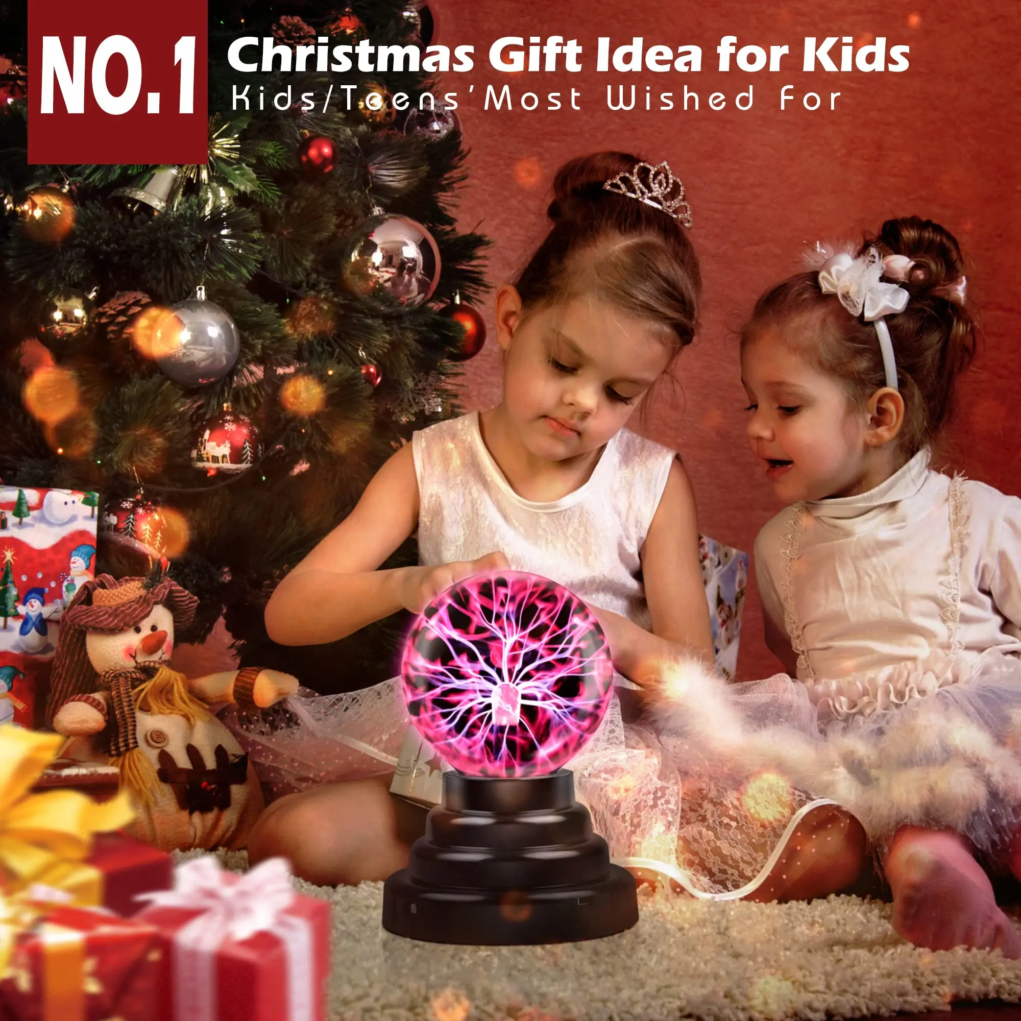 3 Inch Mini Touch Sensitive Novelty Nebula Sphere Globe Magical USB or Battery Powered Plasma Ball Lamp