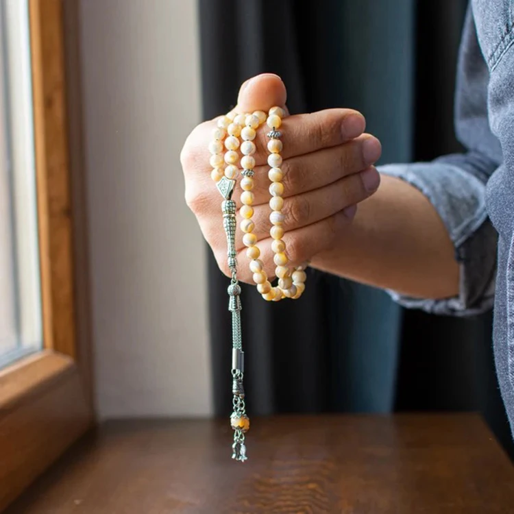 Исламские молитвенные бусины Tasbih 99 жемчужное ожерелье четки браслет
