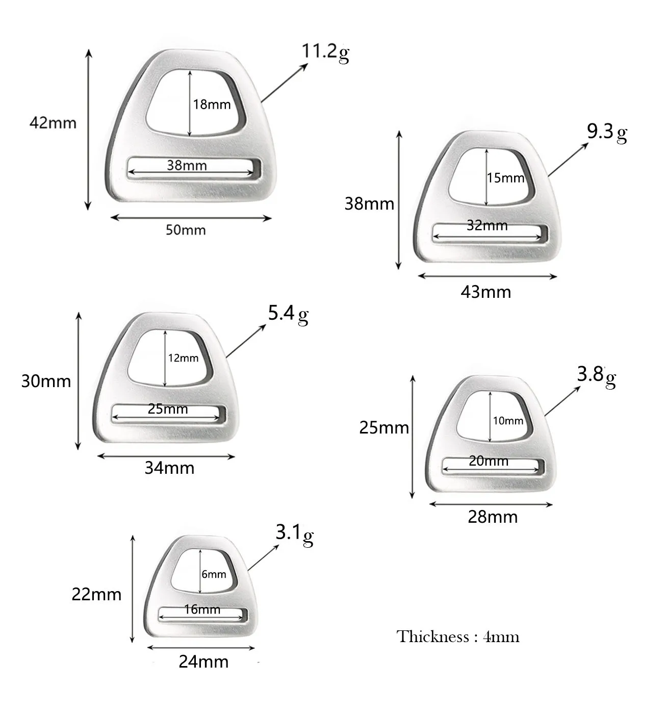 wholesale customize webbing  Space aluminum quick release buckle