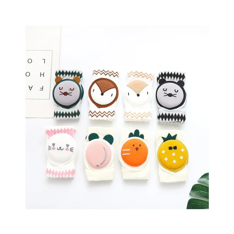 2023 Baby Cartoon Knee Pads Cotton Mesh Crawling Elbow Toddler Protector Safety Infant Kneepad Leg Warmer Kids Cushion Legging