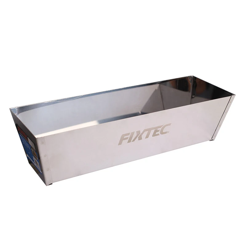 FIXTEC Drywall Hand Tools High Quality Stainless Steel Drywall Masonry Tool Mud Pan