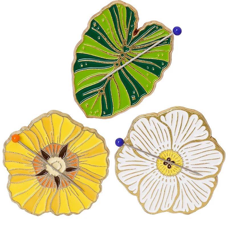 Flower absorber Cross stitch sewing tools aid Refrigerator magnet Embroidery needle Anti-lost