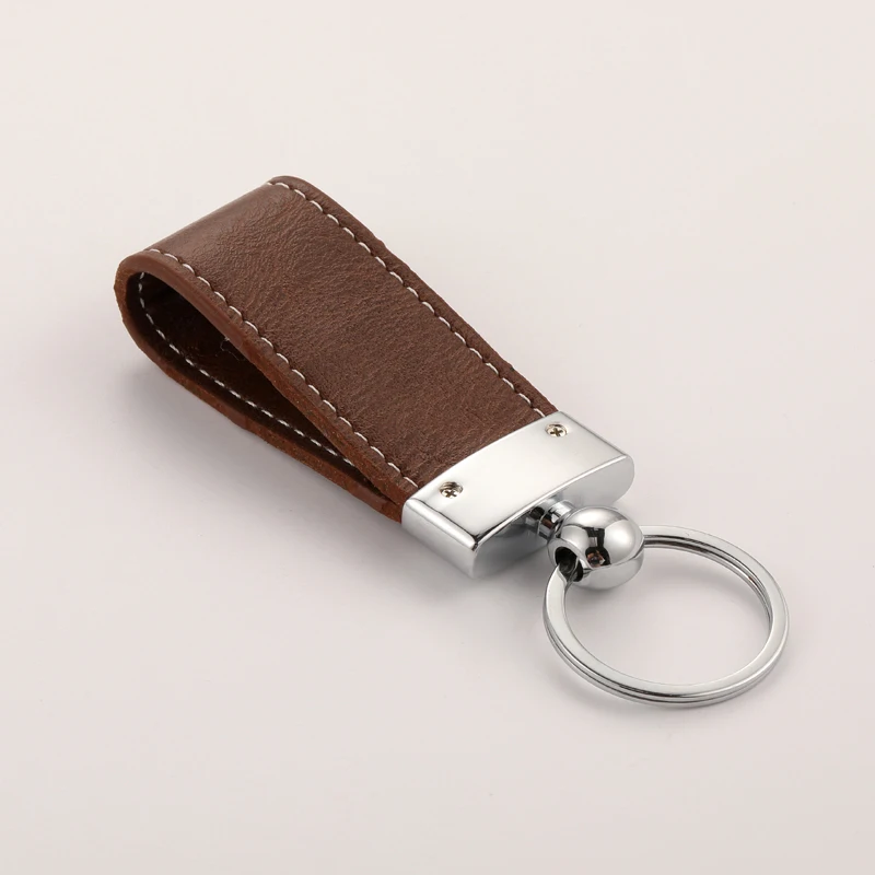 Vespa Colored Personalized Cute Leather Fur Tassel Key Ring Key Fob With Logo In Brown keyring