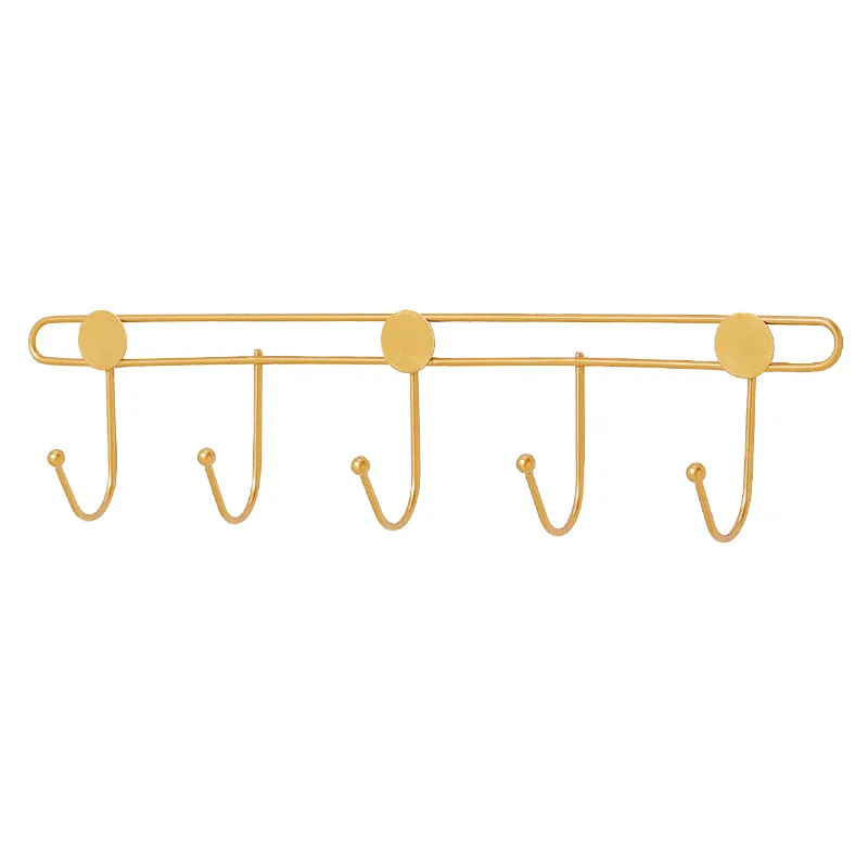 BSCI Factory Bedroom Multi-Functional Door Back Hanger Hat and Coat Hook Wall Decoration Metal Hook