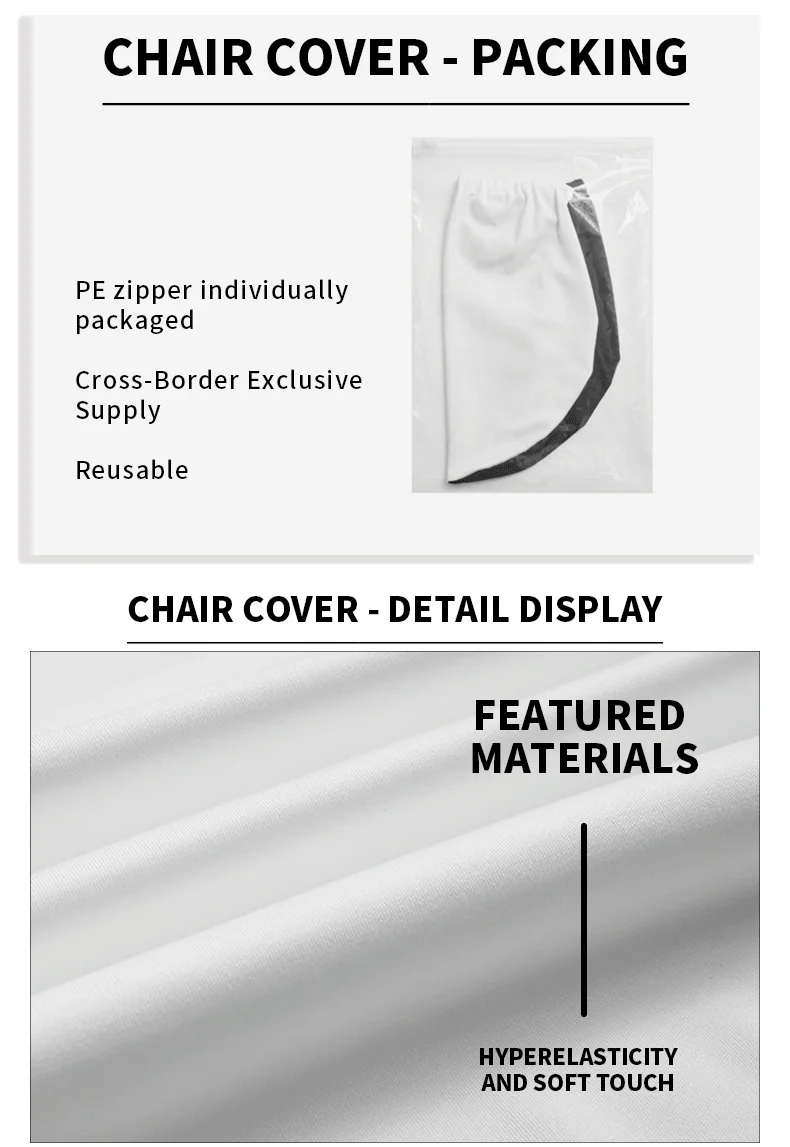 Customized sillas dining seat covers elastic velvet stretch Polyester dining chair cover