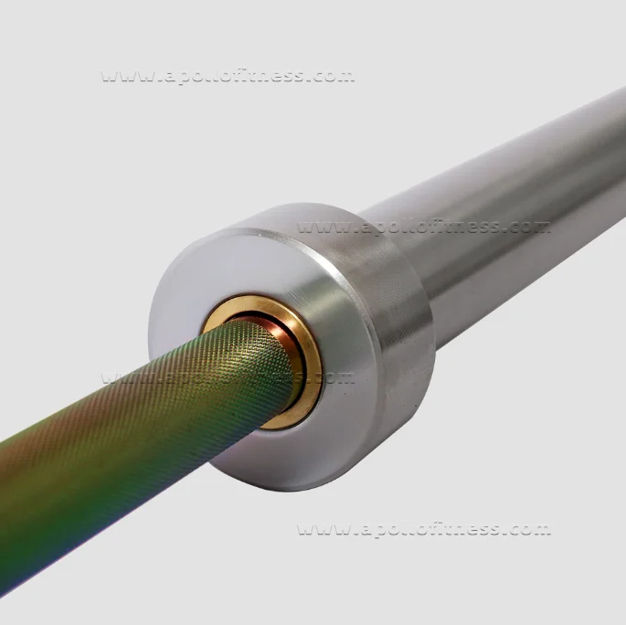 (Women) titanium alloy barbell bar, high-quality alloy barbell bar ,customized logo for GYM , high load bearing