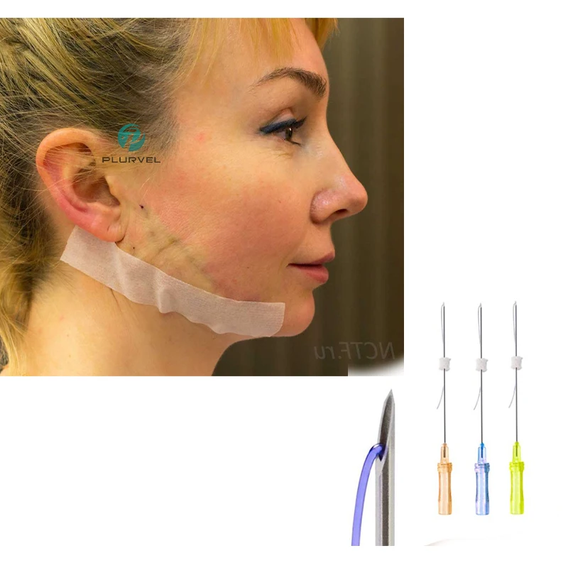 Plurvel Korea all types of Pdo thread lift cog threads 27g Pdo thread lifting 3d 4d 6d for face body nose eyes