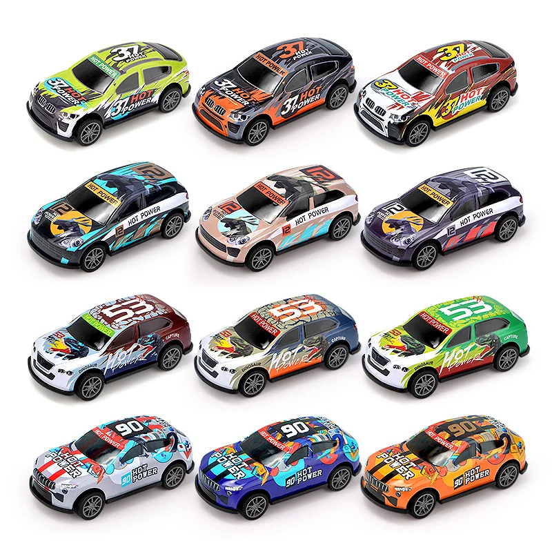 Wholesale 1/64 Racing Pull Back Mini Metal Car Model Kid Gift Diecast Toys