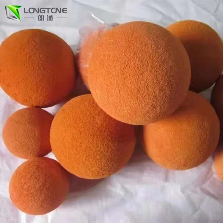 Available in 50 mm to 200 mm in diameter Concrete pump pipe cleaning sponge foam wiper ball