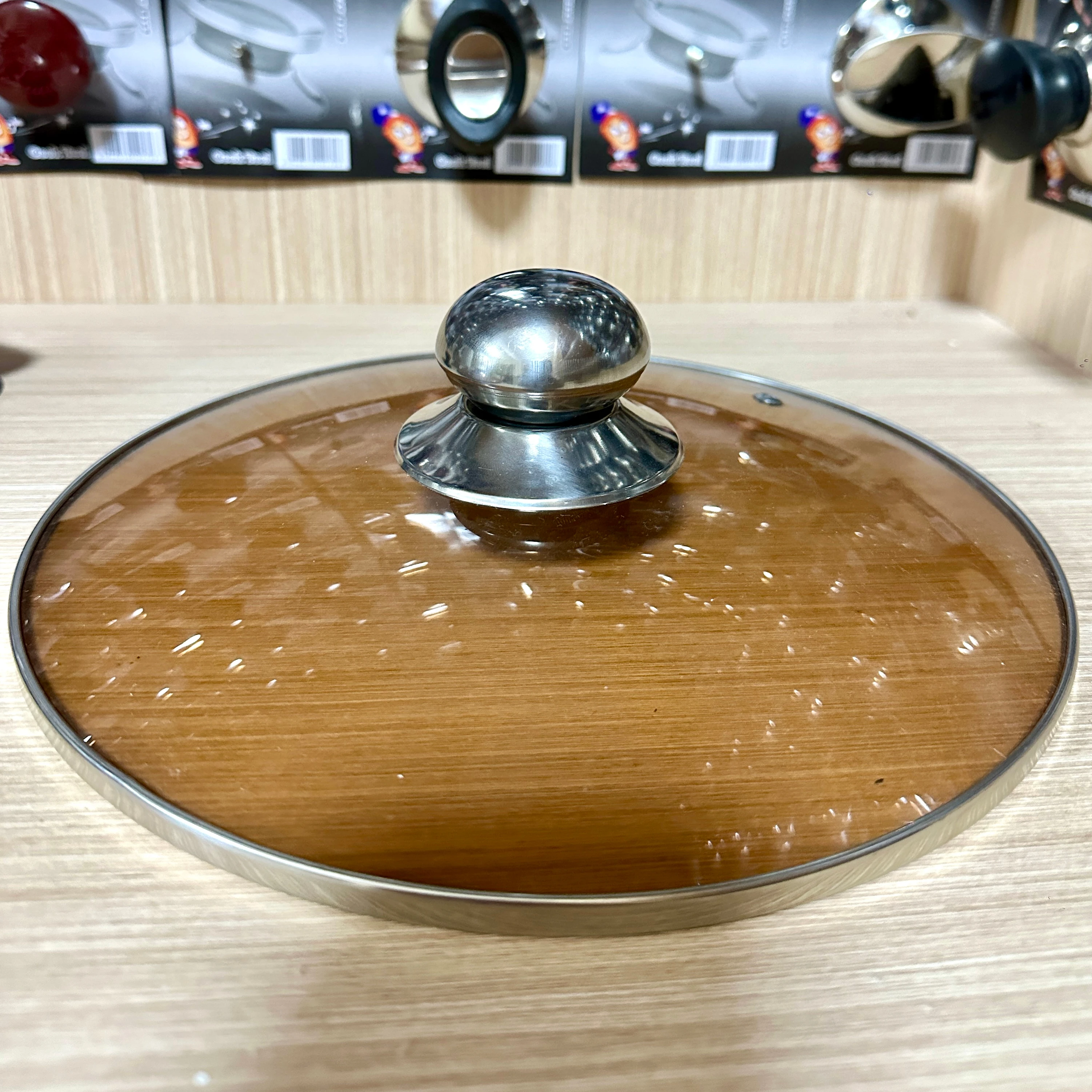 round Eco-Friendly Pan Lid Tempered Glass Pot Cover for Cookware Parts and Lid Replacement