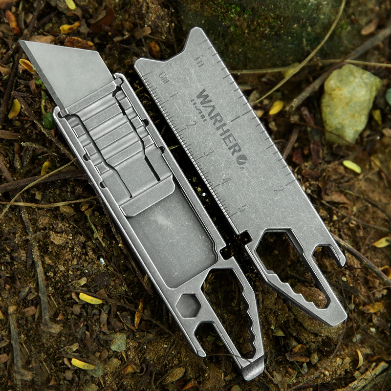 Outdoor edc gadget multi-function knife quick change blade new structure can be customized