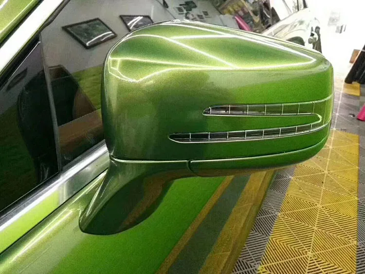 1.52*18m Roll Pvc Matte Chrome Pearl Metal Metallic Mamba Green Auto Color Changing Car Body Wrap Vinyl Film Sticker