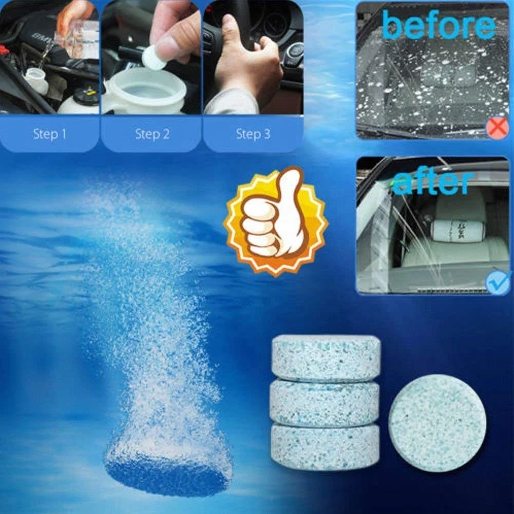Multifunctional Effervescent Spray Cleaner Tablet/WindScreen Spray Cleaner Effervescent Tablets Car Glass Cleaner