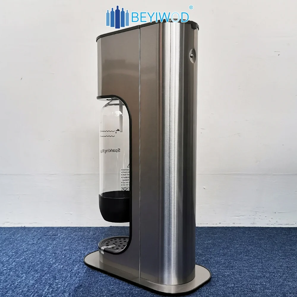 Sparkling water machine stainless steel soda maker machine with 1L PET bottle