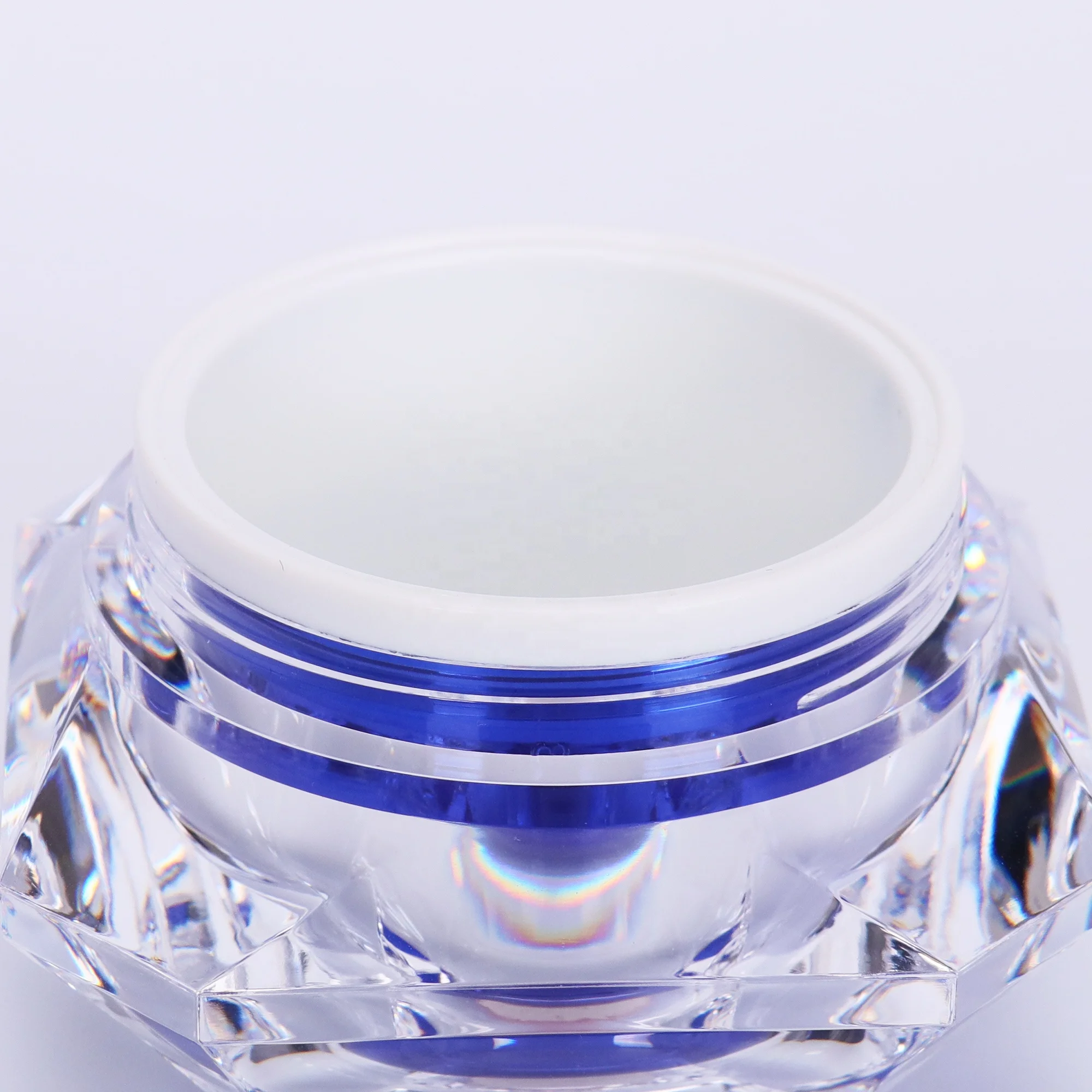 
Diamond acrylic cream jar for cosmetic packaging 