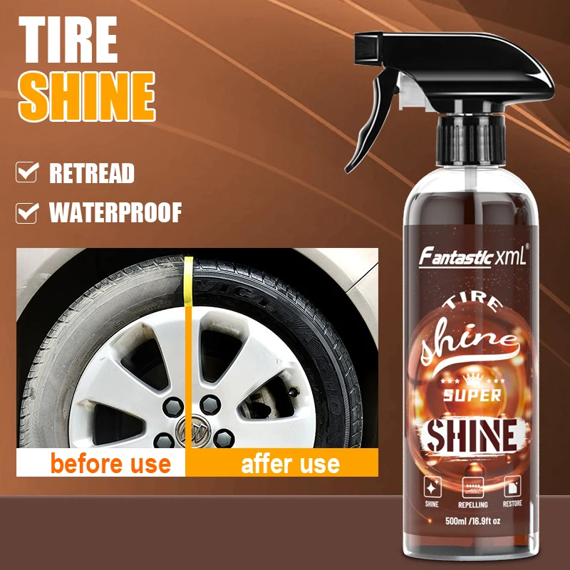 OEM Professional Car Wash Cleaning Products Auto Tyre Cleaning Agent Shine And Polish Tire Cleaner