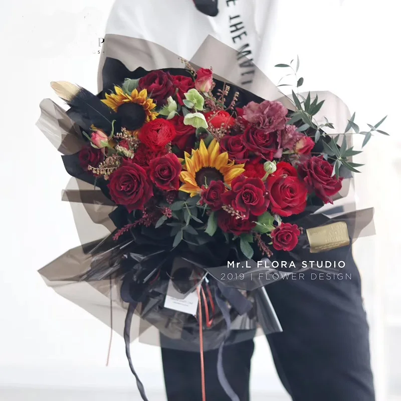 Cellophane colorful colorful plastic waterproof transparent fantasy bouquet gift wrap paper