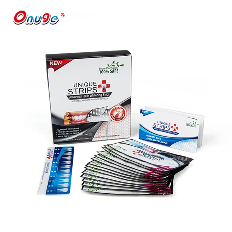 
Carebest OEM Private Package Activated Charcoal 3D Teeth Whitening Strips for Teeth Bleaching 