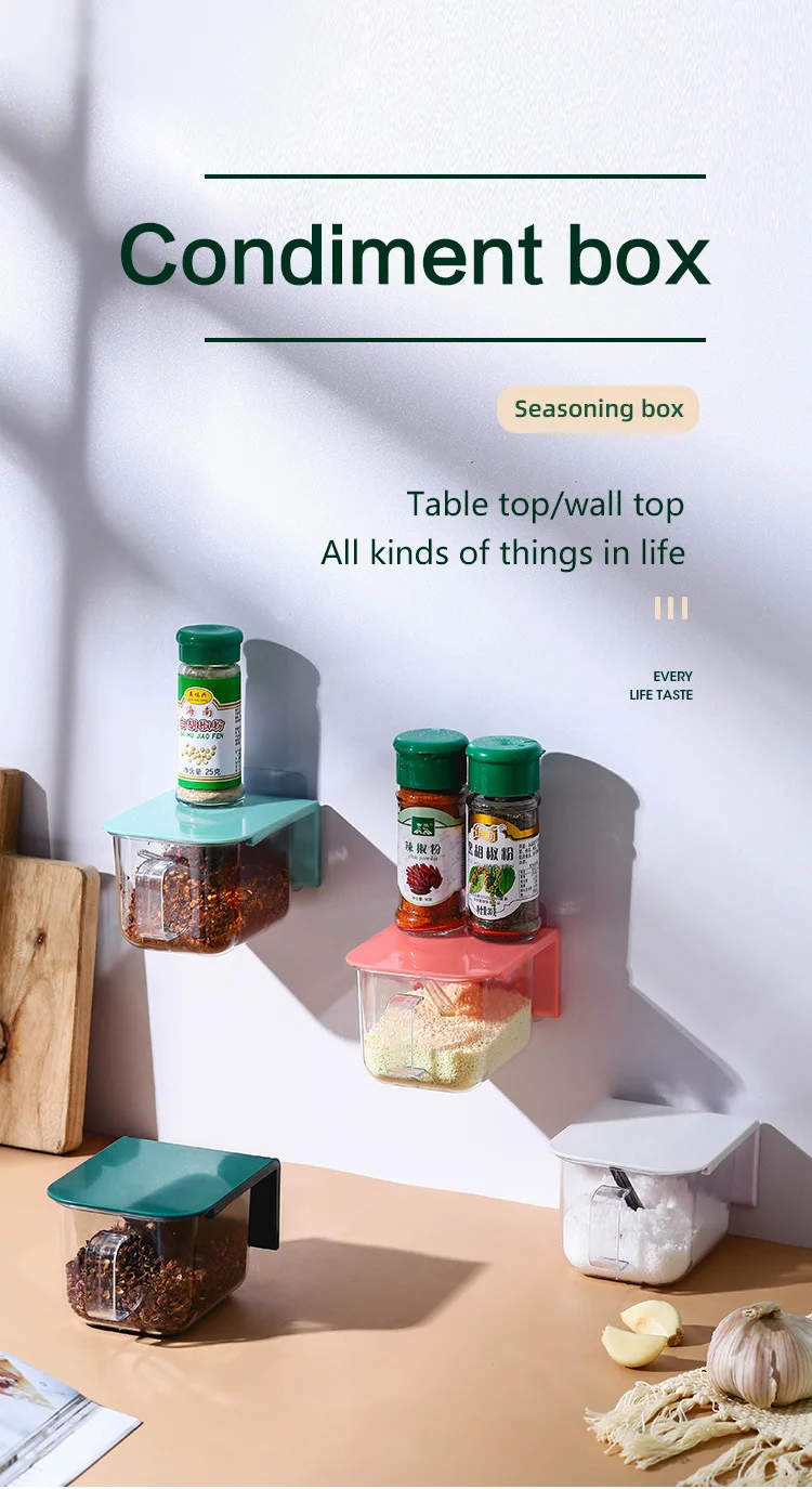 Best Selling Wholesale Factory Direct Low Price Good Clear Seasoning Box Fashion Plastic