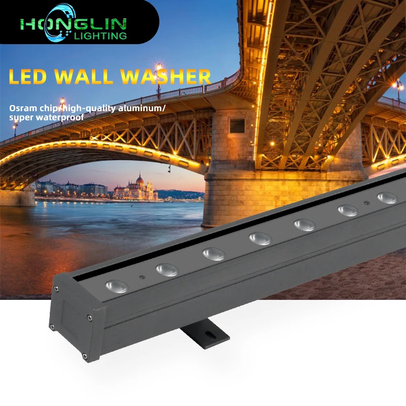 Wall Washer Facade rgb Linear Outdoor Led Facade rgb linear light DMX512 projection lamp