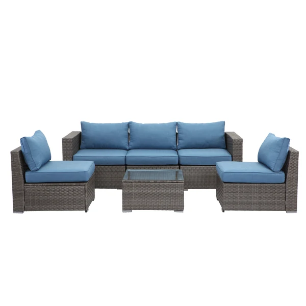 Fashionable Rattan Wicker  Garden Sofa Set Furniture Outdoor Chairs 41.9569