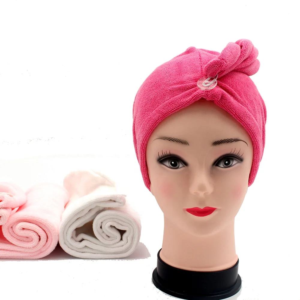 Quick Dry Microfiber Custom Printing Silk Microfibre Wrap Head Drying Hair Turban Salon Towel