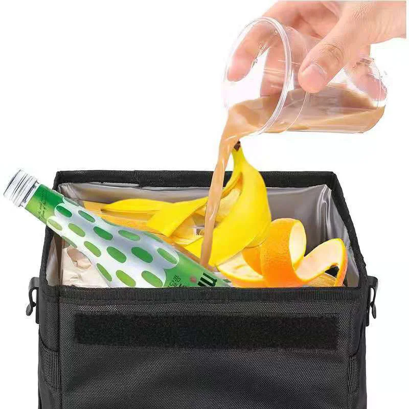 Factory Wholesale Portable Foldable Car Trash Can Waste Storage Box for Car Usage