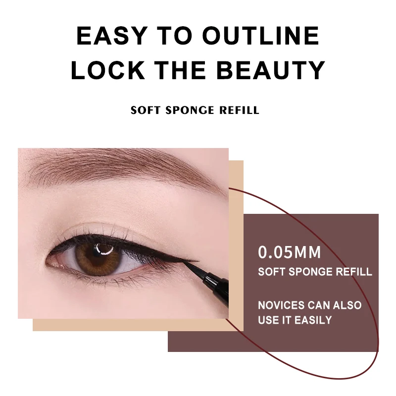 MAYCHEER Wholesale Super Fine Liquid Eyeliner Private Label Easy To Draw Long Lasting Waterproof Eyeliner Pencil
