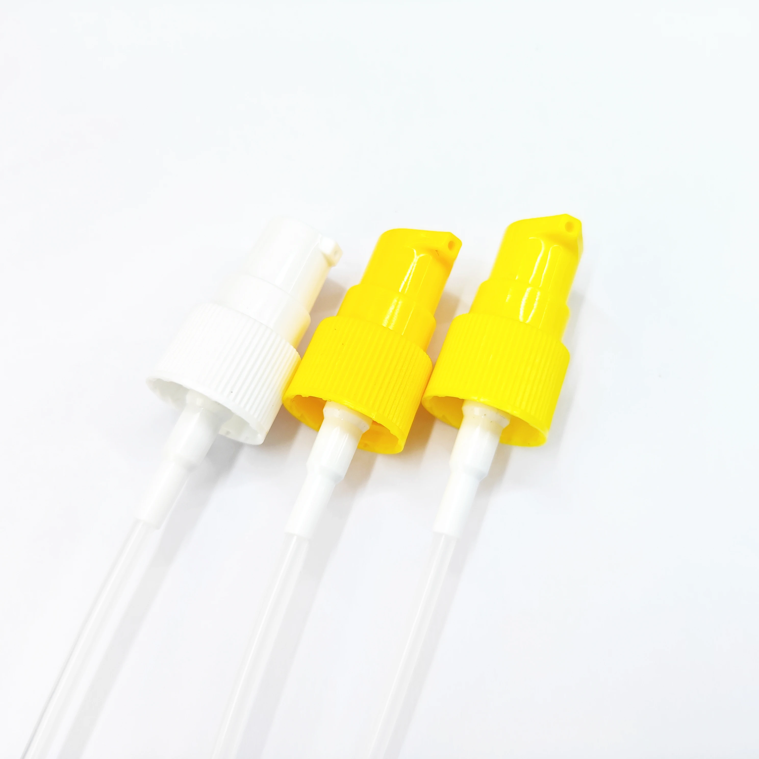 Face Care Cosmetic Half Cap Whole Cap Foam Pump Plastic Screw Clear Pump For Cream Dispenser Pump
