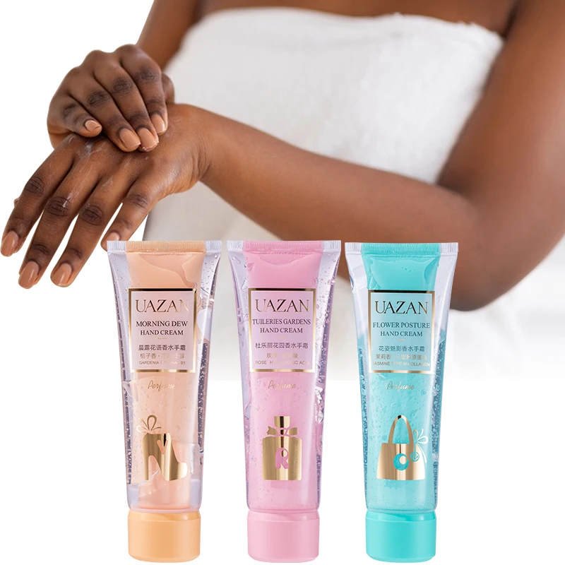 Private Label Best Natural Organic Halal Antifreeze Cracking Gardenia perfume Whitening Hand Cream Lotion