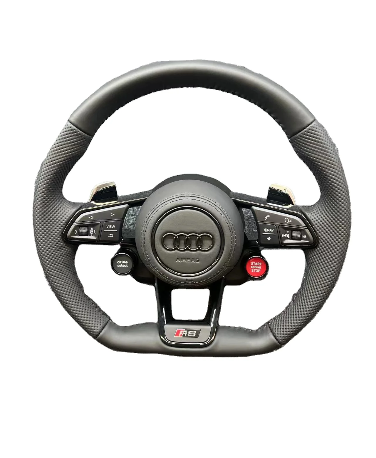 The Audi R8 steering wheel assembly upgrade R8 button sport mode is suitable for all new and old models
