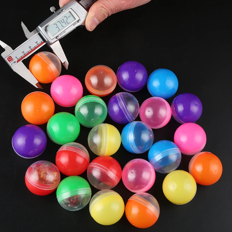 High Quality Eco-friendly PP material Colorful 38mm Round Shape Gashapon Empty Plastic Ball Capsules for Vending Machine