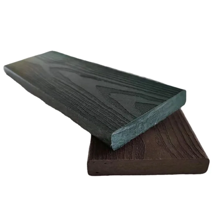 Plastic Lumber 100% Recycled 96x15mm Dark Green Color Eco-friendly Plastic Lumber Boards for Yard fencing