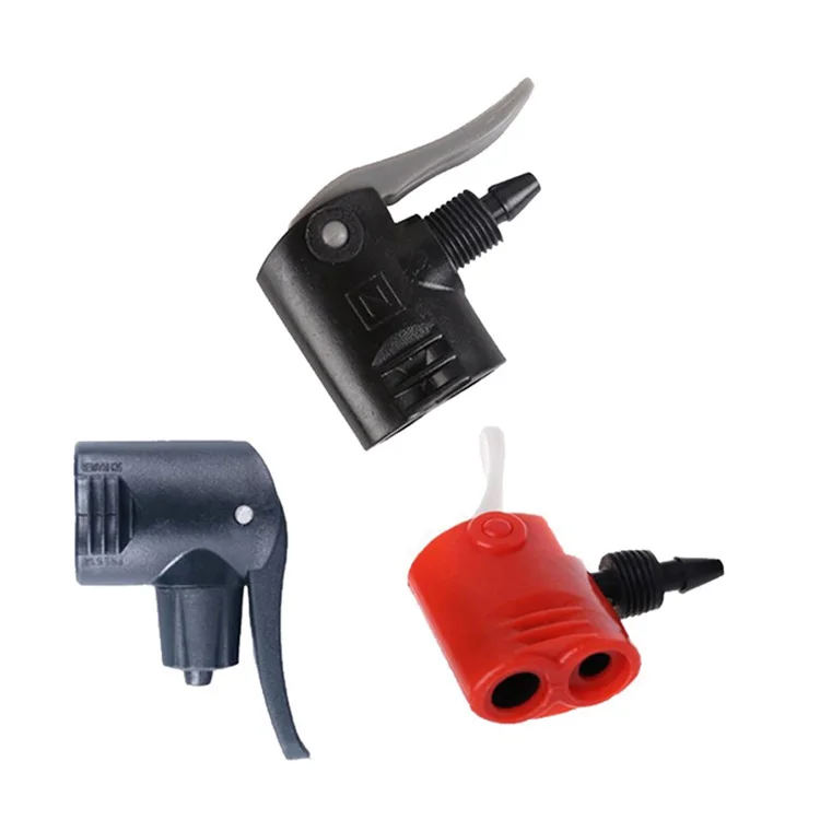 Inflator Bike Clip Multi-purpose Nozzle Bike Tyre Tube Dual Head Bicycle Air Pump Inflator Adapter Valve